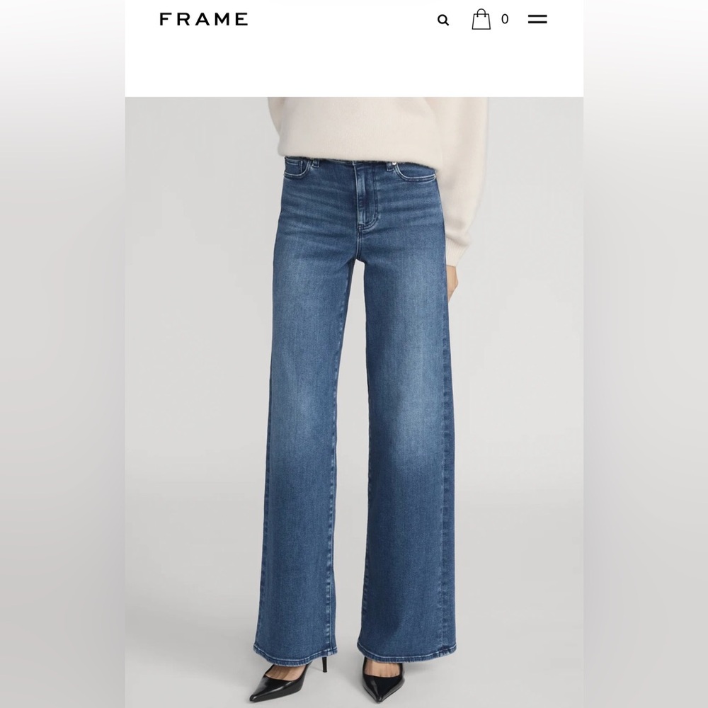 Frame Le Slim Palazzo Jeans - Picture 4 of 7